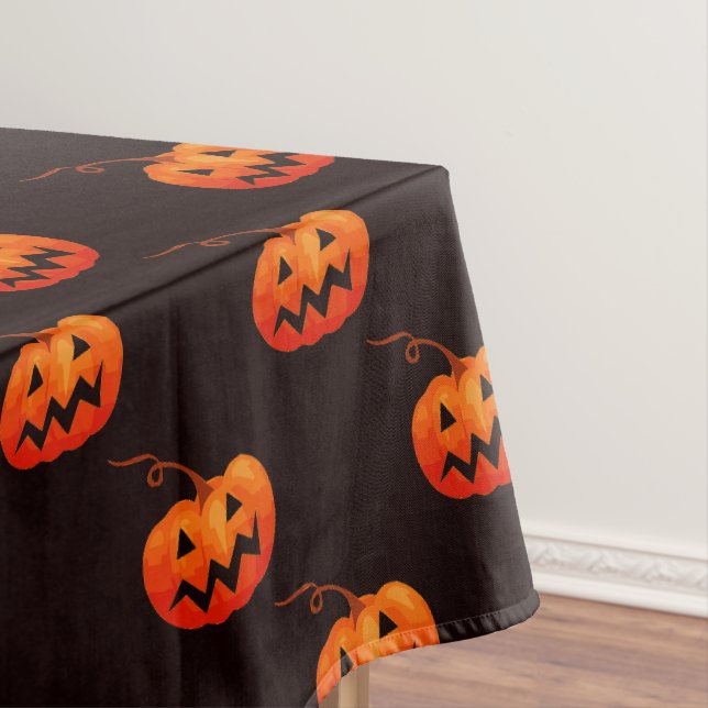 Nappe Citrouilles d'Halloween, Citrouilles Orange Trick  (In Situ)
