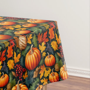 Nappe Citrouilles en Feuille avec baies