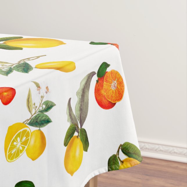 Nappe Citrus, art d'été, citrons, oranges       (In Situ)