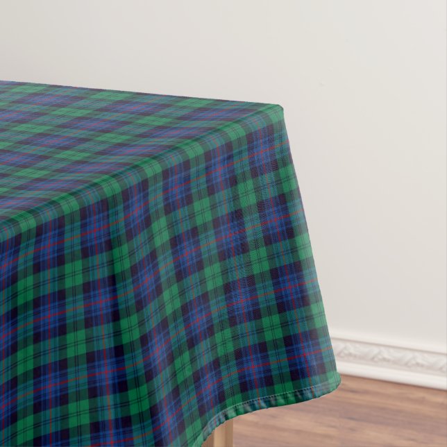 Nappe Clan Armstrong Tartan bleu et vert écossais (In Situ)