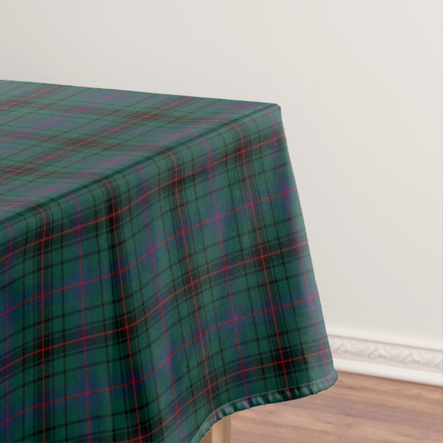 Nappe Clan Davidson Dark Green et Blue Scottish Tartan (In Situ)
