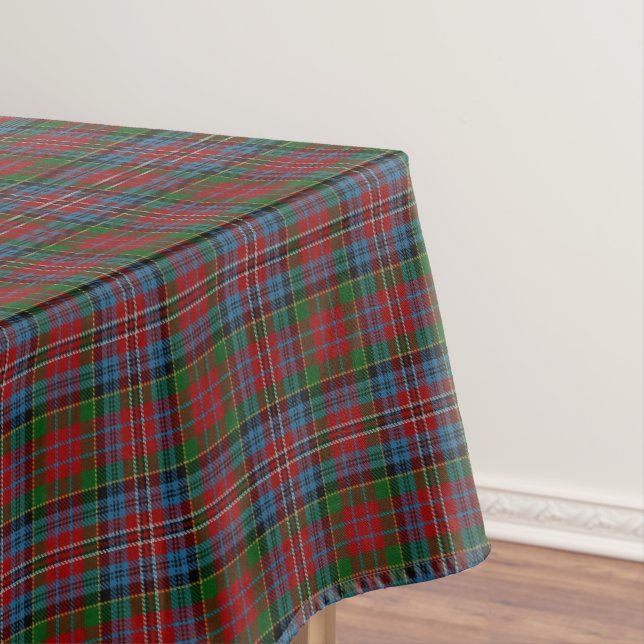 Nappe Clan écossais Kidd Red Green Tartan bleu (In Situ)