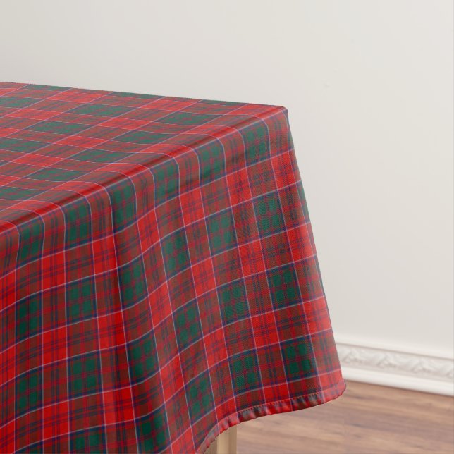 Nappe Clan Grant Tartan écossais rouge, vert et bleu (In Situ)