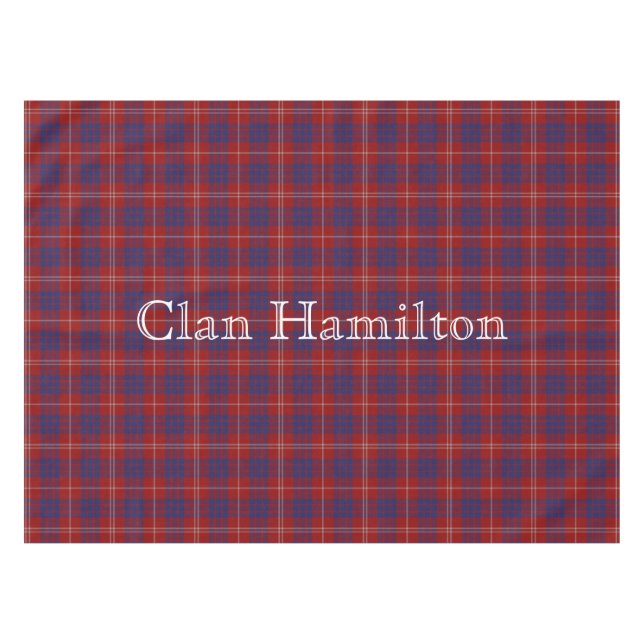 Nappe Clan Hamilton Tartan Tablecloth (Devant (Horizontal))