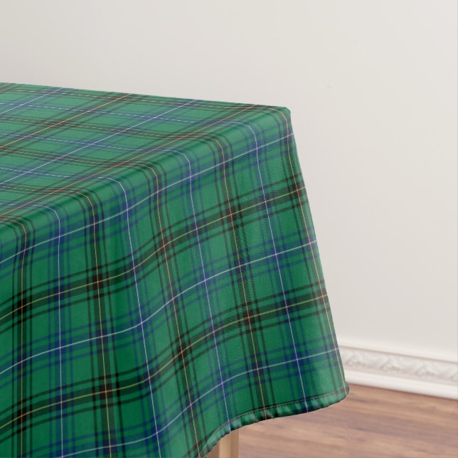Nappe Clan Henderson Bright Green Scottish Tartan (In Situ)