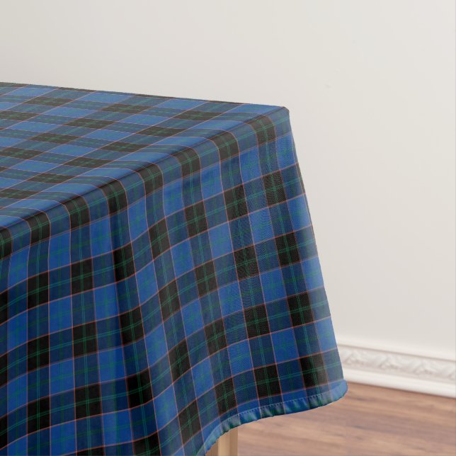 Nappe Clan Hume Royal Blue et Black Scottish Tartan (In Situ)