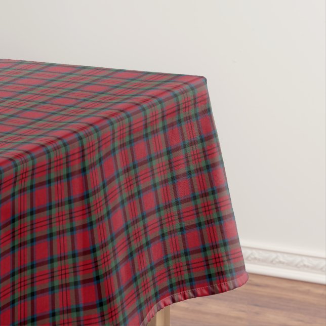 Nappe Clan MacDuff Tartan écossais rouge, vert et bleu (In Situ)