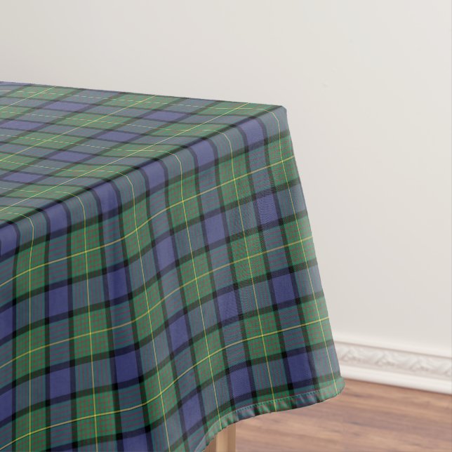Nappe Clan Muir Blue et Green Scottish Tartan (In Situ)