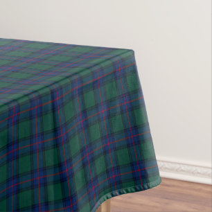 Nappe Clan tartan d'écossais de bleu vert et royal de