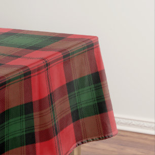 Nappe Clan Tartan Plaid Kerr Rouge Vert À damiers
