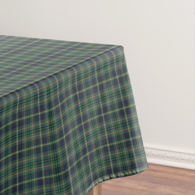 Nappe Clan Taylor Light Green et Navy Scottish Tartan (In Situ)