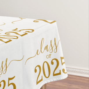 Nappe Classe de 2025 Elegant Gold Script