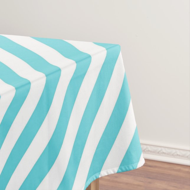 Nappe Classic blue and white diagonal stripes (In Situ)
