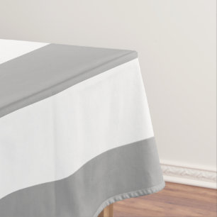 Nappe Classic gris et blanc rayures vintages