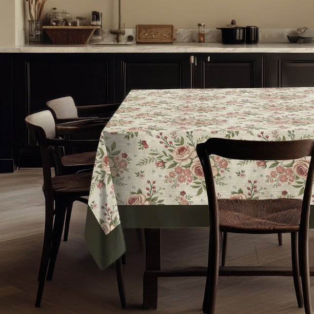 Nappe Classique Shabby Chic Dining Expérience (Classic Shabby Chic Timeless Dining Experience Tablecloth)