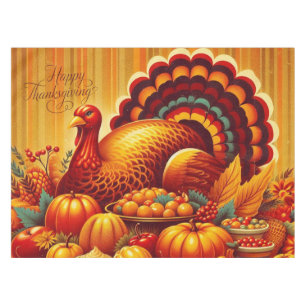 Nappe classique/vintage Thanksgiving Turquie
