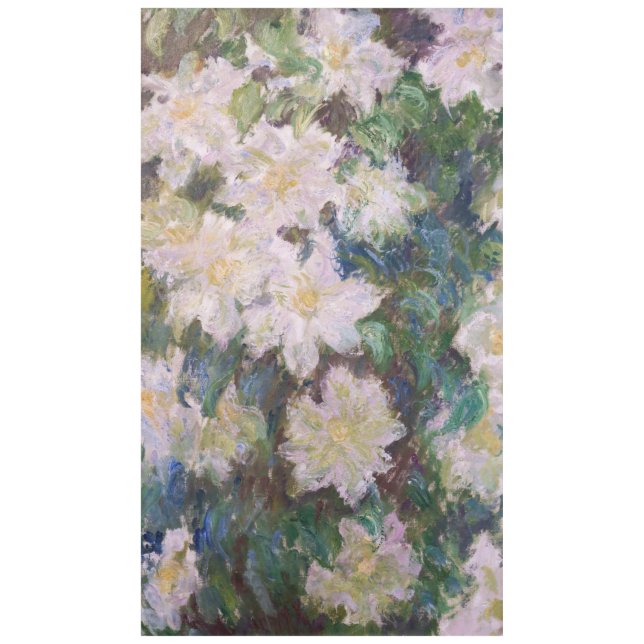 Nappe Claude Monet - Clematis blanc (Devant)