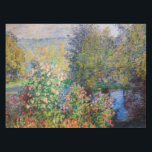 Nappe Claude Monet - Coin du jardin à Montgeron<br><div class="desc">Coin du jardin à Montgeron / Coin de jardin a Montgeron - Claude Monet,  Huile sur toile,  1876</div>