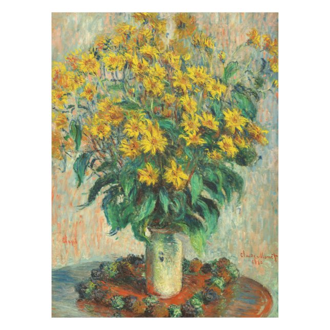 Nappe Claude Monet - Fleurs de topinambour (Devant)