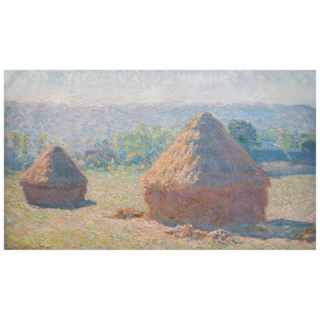 Nappe Claude Monet - Haystacks, fin de l'été (Devant (Horizontal))