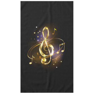 Nappe Clé de Sol en Or Musique
