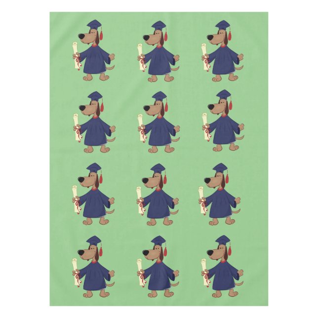 Nappe Clipart de graduation de chien (Devant)