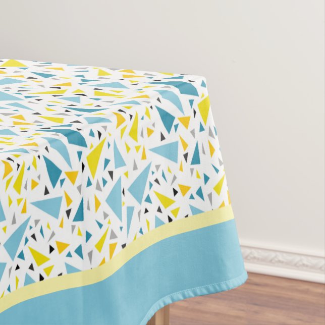 Nappe Cliquez sur le design favori Jaune et triangle ble (In Situ)