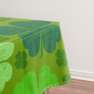 Nappe Clovers verts, Lucky Clovers, Saint Patrick's Day