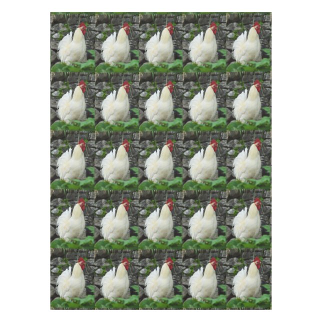 Nappe Cockerels blancs (Devant)