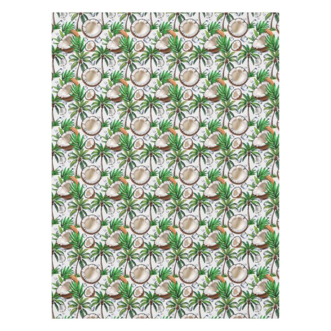 Nappe Cocotier Palm Tree Tropical Motif Design (Devant)