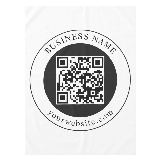Nappe Code QR avec nom d'entreprise modifiable (Devant)