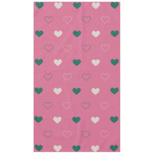 Nappe Cœur mignon simple sans couture rose / vert