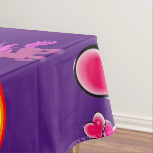 Nappe Coeurs roses