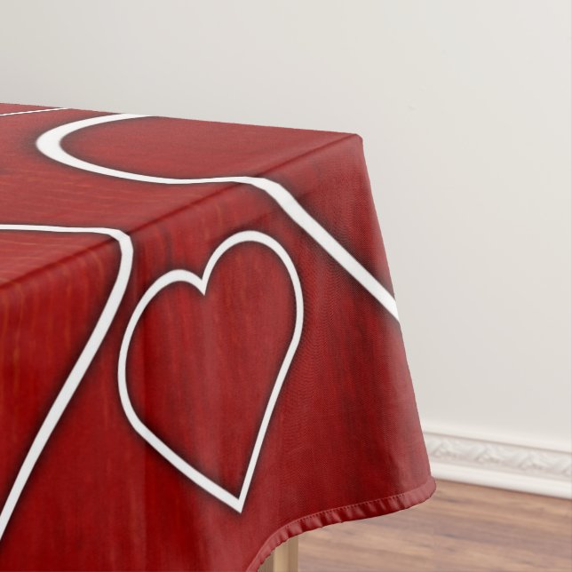 Nappe Coeurs rouge et blanc (In Situ)