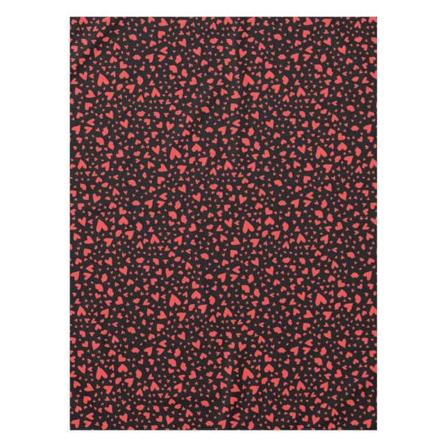 Nappe Coeurs rouges et baisers (Devant)