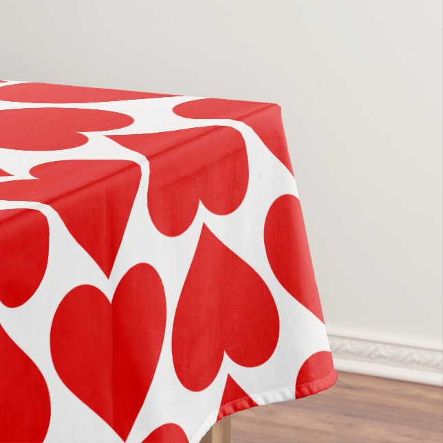 Nappe Coeurs rouges Motif, Romantique, Amour (In Situ)