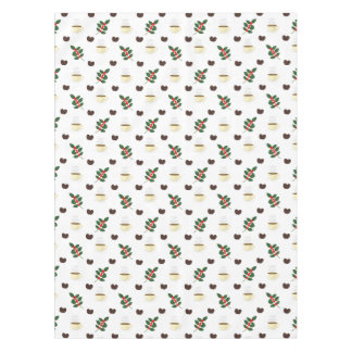 Nappe Coffee Pattern with Beans, Cups, and Coffee trees