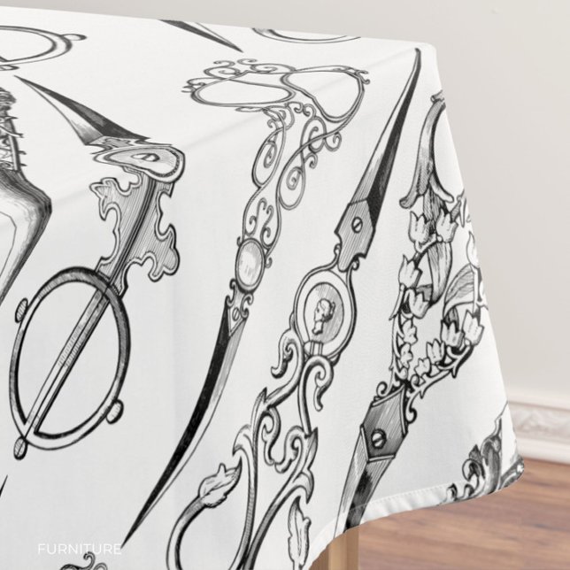 Nappe Coiffeur victorien ciseaux à coudre élégant (Créateur téléchargé)