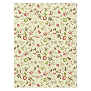 Nappe Collage de Noël rétro