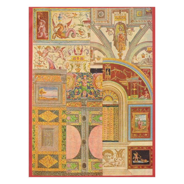 Nappe collage italien baroque de motifs (Devant)