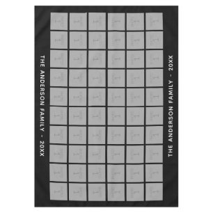 Nappe Collage photo de 60 Carrés avec texte simple - noi