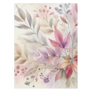 Nappe Coloré automne feuilles aquarelle couleur pastel