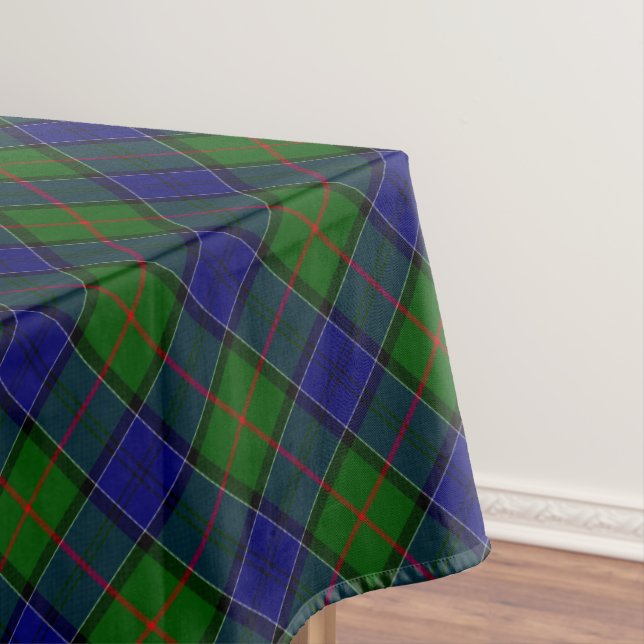 Nappe Colquhoun tartan bleu vert plaid (In Situ)