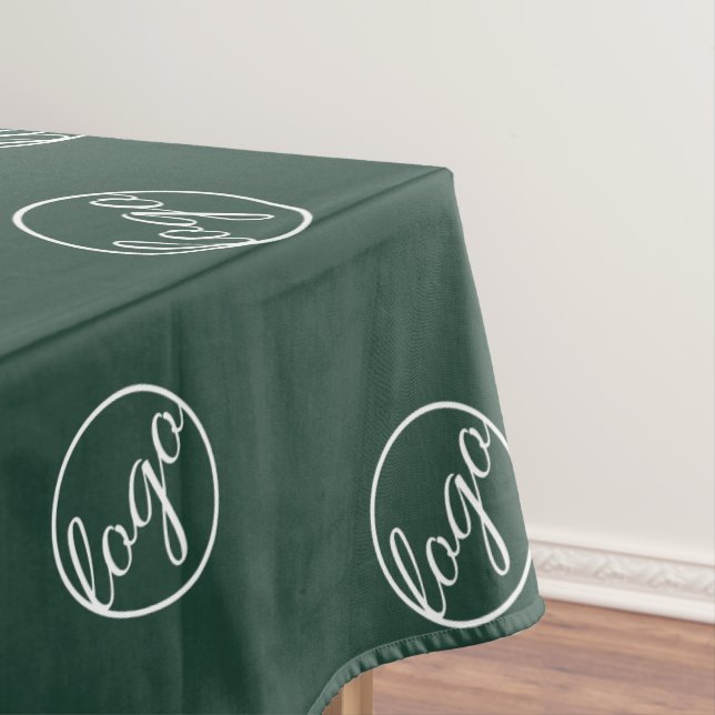 Nappe Commerce du logo du Salon vert des forêts sur mesu (In Situ)