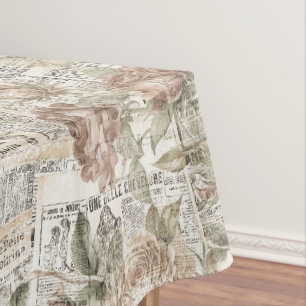 Nappe composition vintage du journal