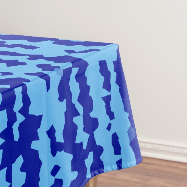 Nappe Conception Abstraite Irrégulière Bleu Cyan  (In Situ)