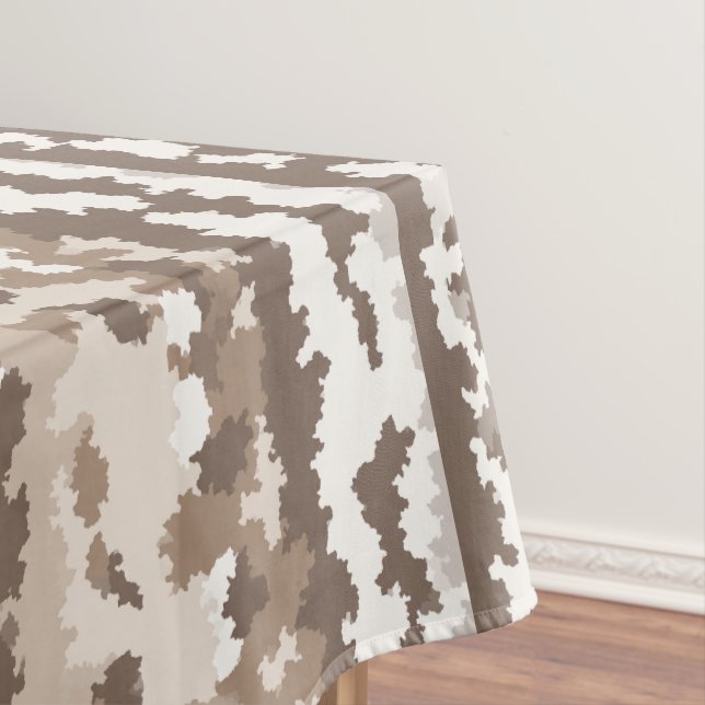 Nappe Conception Abstraite Irrégulière Camo Terre Neutre (In Situ)