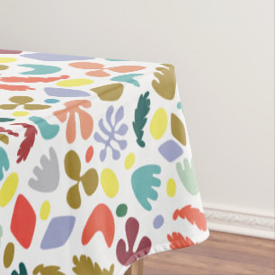 Nappe Conception d'appartement urbain formes rouges vert