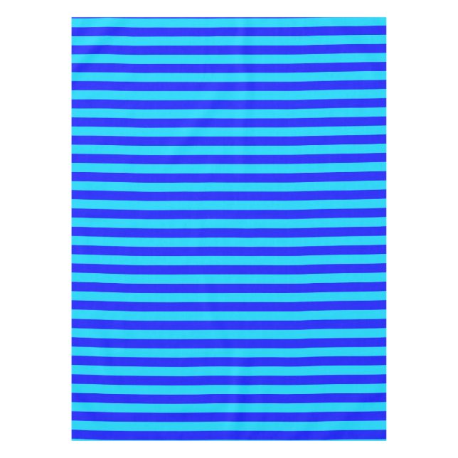 Nappe Conception de bandes bleues cyan  (Devant)