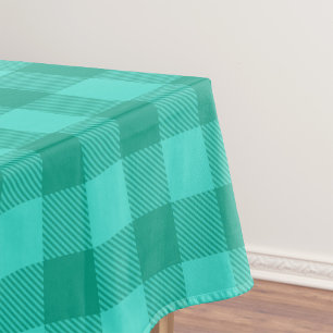 Nappe Conception de carreaux à carreaux gingham sarcelle